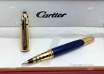 AAA Grade Cartier Panthere Rollerball Pen for Gift / Blue and Gold Pen